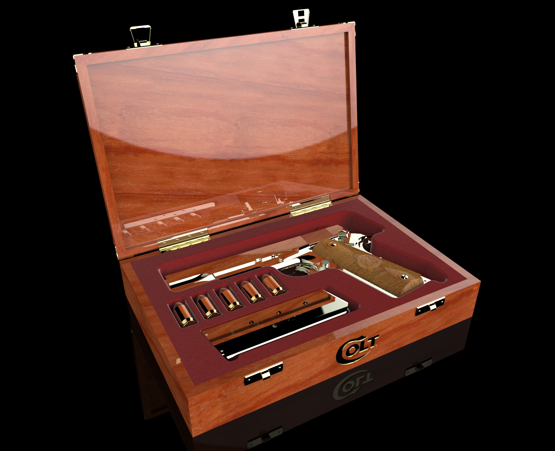 柯尔特M1911展示盒